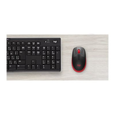 Logitech M190 - souris sans fil - rouge