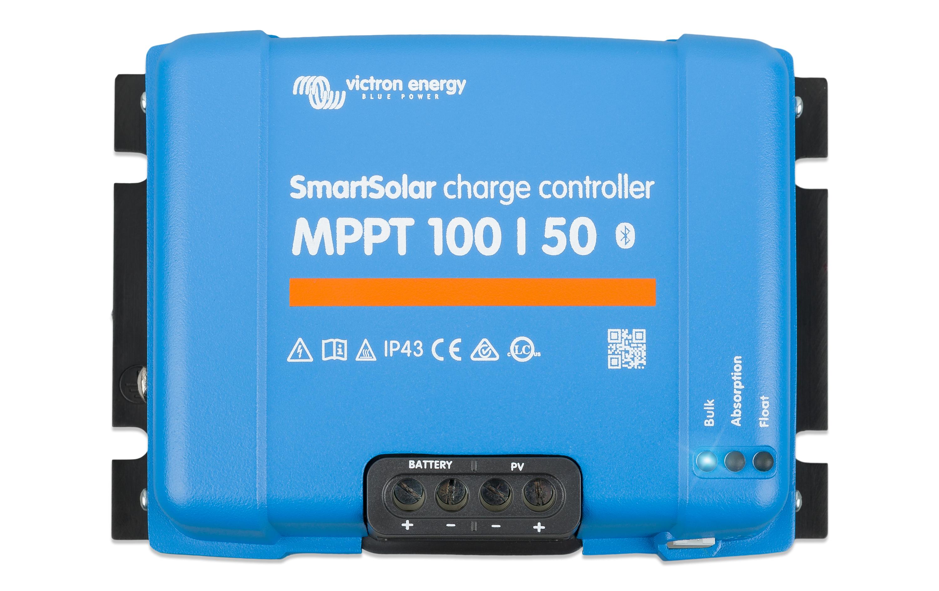 Solarladeregler SmartSolar MPPT 100/50, 12-24 V 50A<br>MPPT-Regler mit einem Wirkungsgrad von über 98%