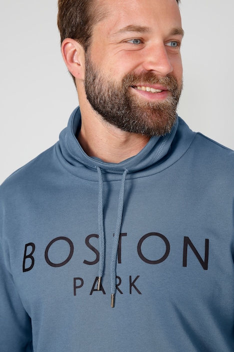 Boston Park Sweatshirt, Stehkragen, Schriftzug