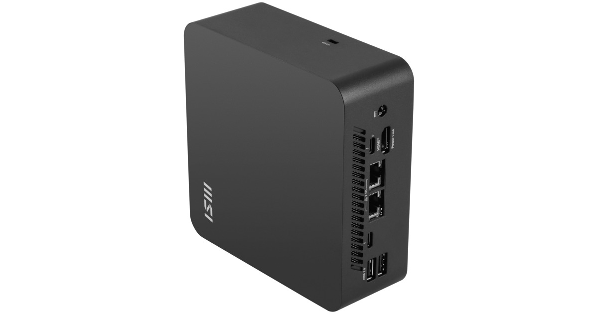 MSICubi NUC AI+ 2MG-001EU pc-systeem  (Zwart | Core Ultra 7 258V | Arc Graphics 140V | 32 GB | 1 TB SSD)
