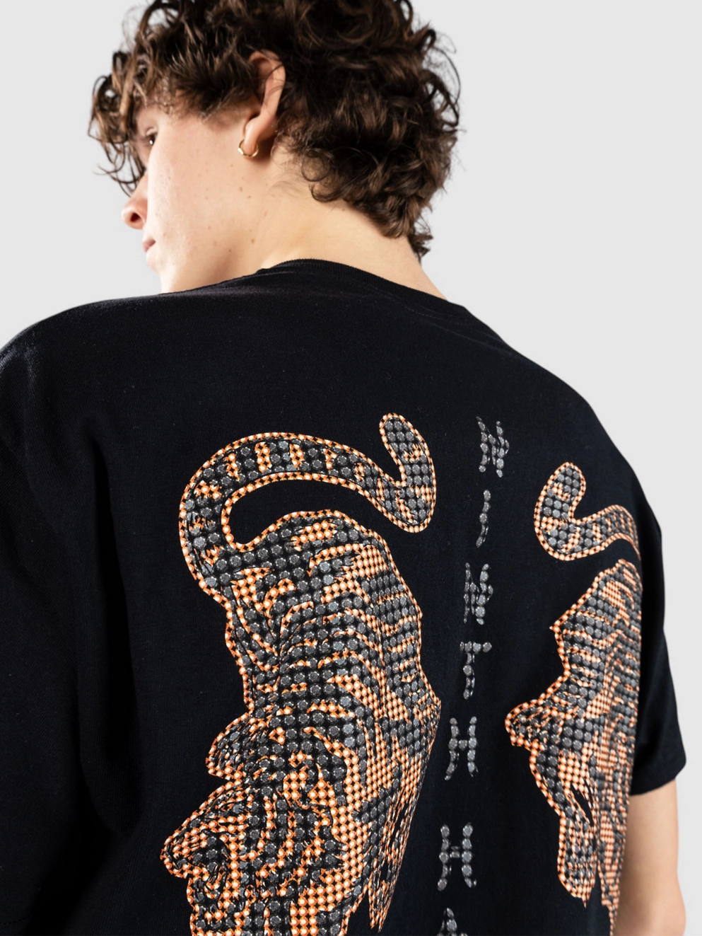 Ninth Hall Faux Rhinestone T-Shirt black
