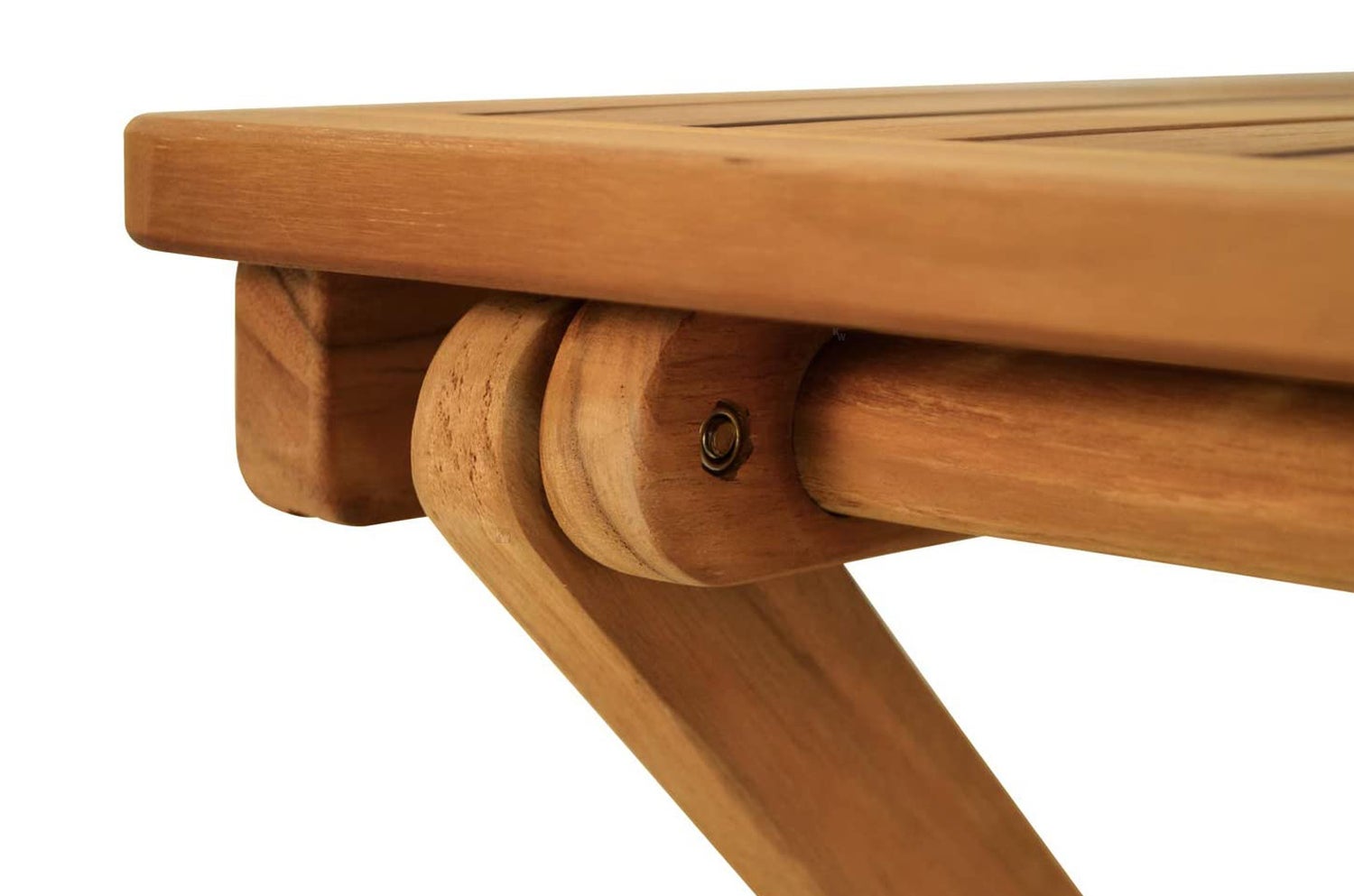 Teakhouten bijzettafel, balkontafel, tuintafel, houten bijzettafel, klaptafel, plantenstandaard, 50 x 50 cm, opvouwbaar, handig, weerbestendig