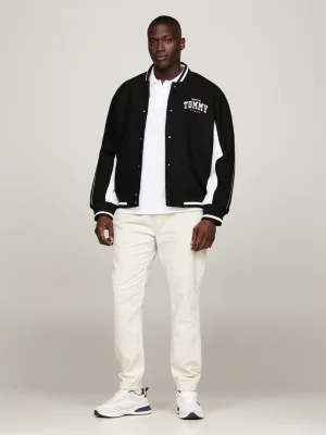 Jaqueta Bomber com Logo Universitário