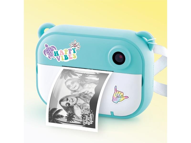 Canal Toys Instant Camera Hellblau/Mehrfarbig/Weiss Digitalkamera, Sofortdrucker und Videokamera in einem