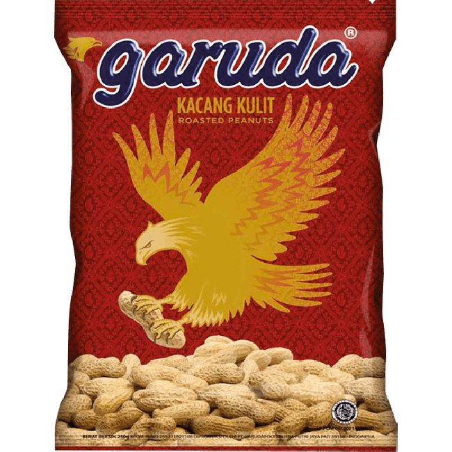 Garuda Kacang Kulit Geroosterde Pinda's 200g