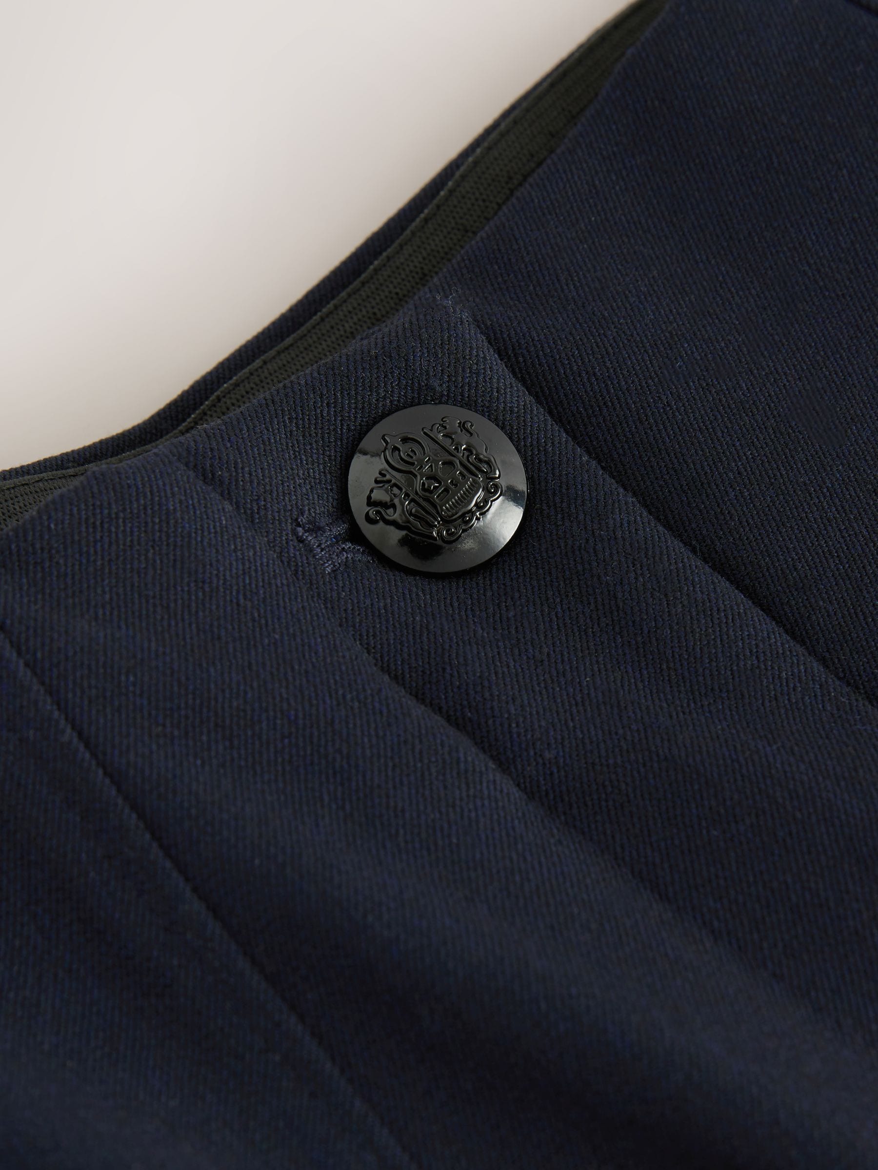 Marineblauw - Corrigerende broek met grote zakken