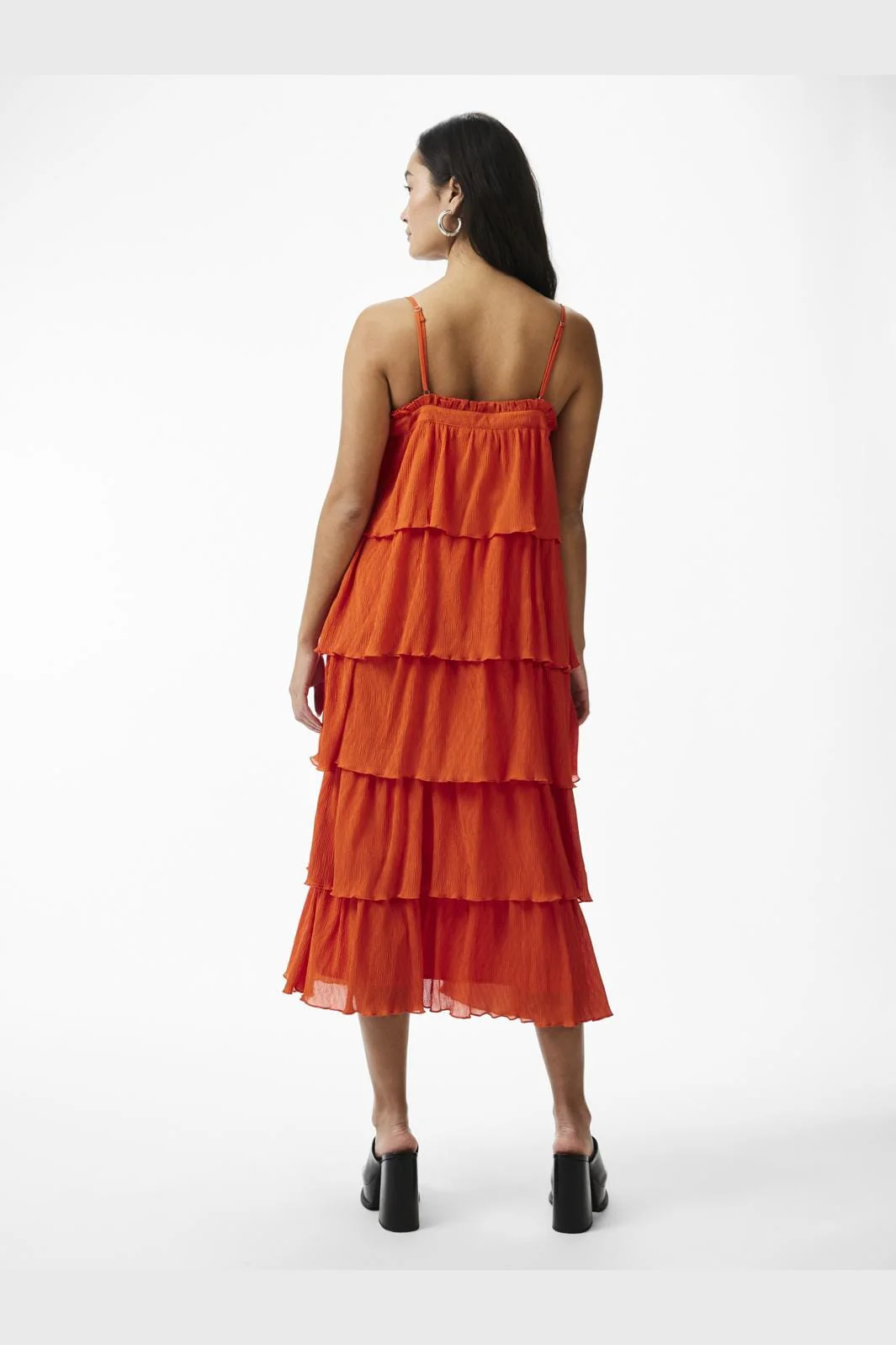 Y.A.S Yasfilippa Strap Midi Dress  cherry tomato