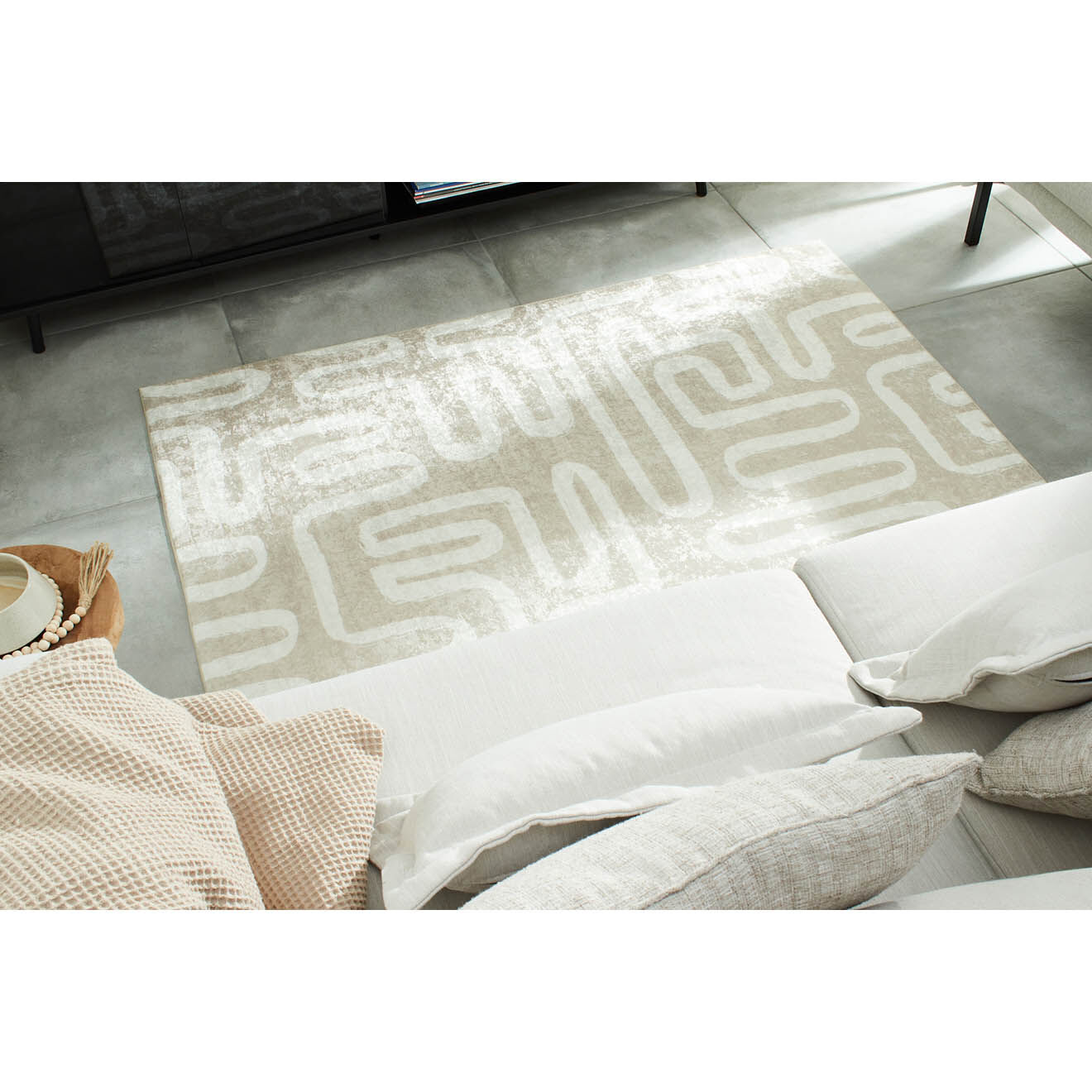 Nazar Rugs Tapis Grece 753 beige - 120x160 cm