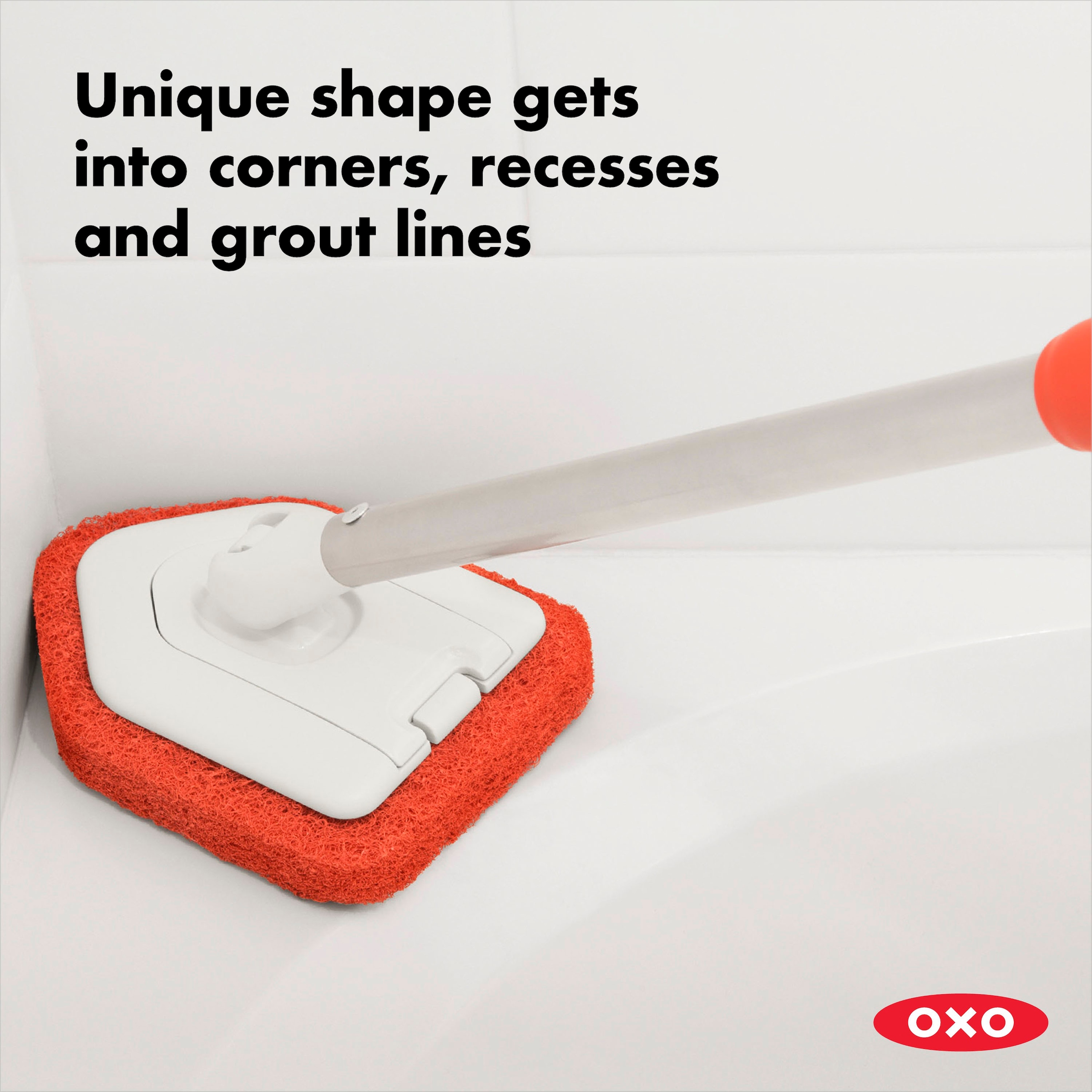 OXO Good Grips Bodenwischer-Set ausziehbar, für Wannen und Fliesen