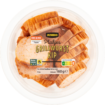 Jumbo Plakjes Grillworst Kip 160 g