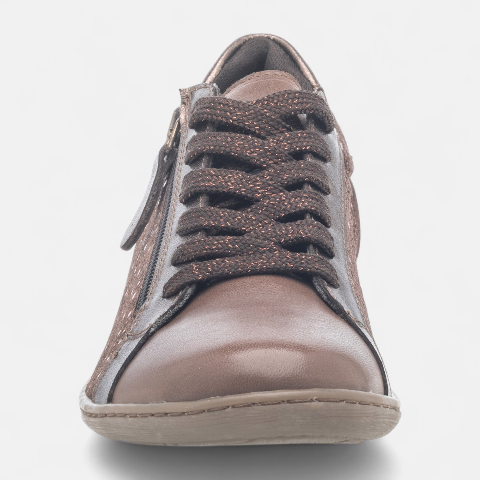 Derbies Femme en cuir marron