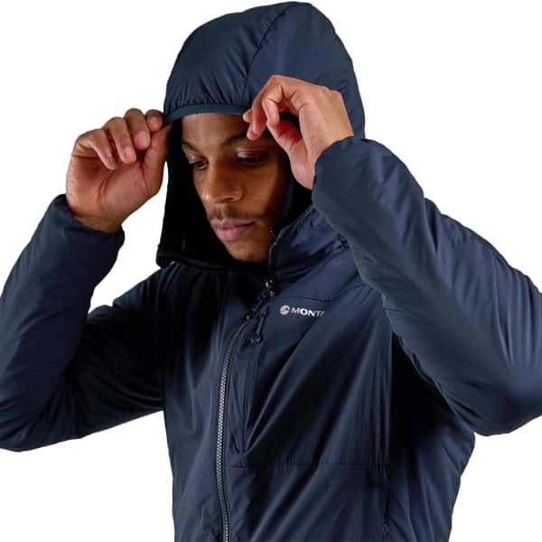 Doudoune randonnée MONTANE FIREBALL HOODIE ECLIPSE BLUE