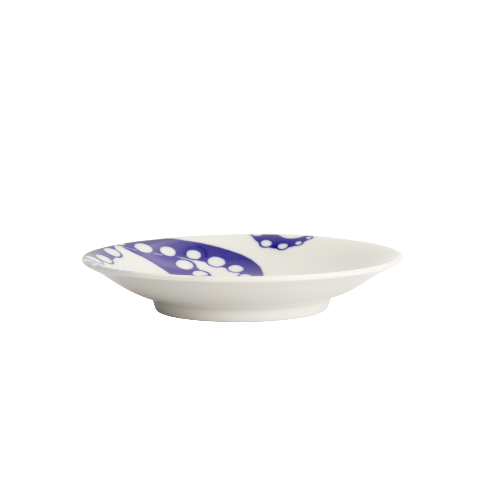 Tokyo Design Studio  Octpus Kawaii tallerken, blå/hvid - Ø13,7 cm.