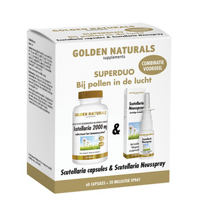 Golden Naturals Scutellaria Capsules   Neusspray 1ST