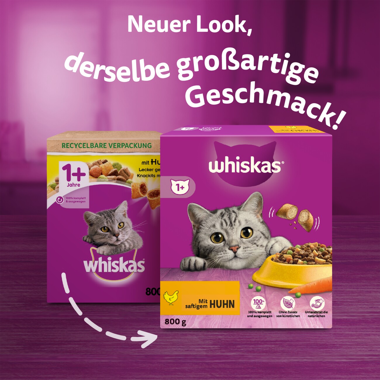 Whiskas 1+ Adult Trockenfutter 800g