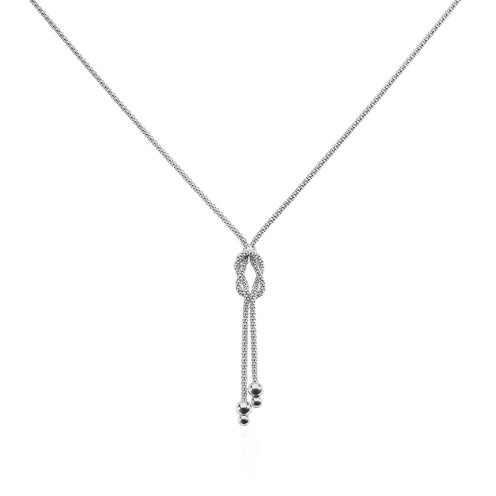 Collier Deauville Argent Blanc