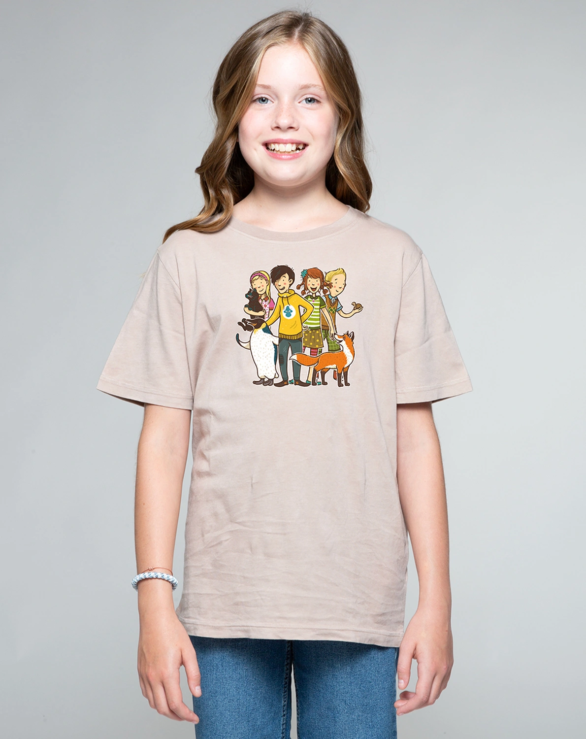 T-Shirt FREUNDE - SCHULE DER MAGISCHEN TIERE in beige