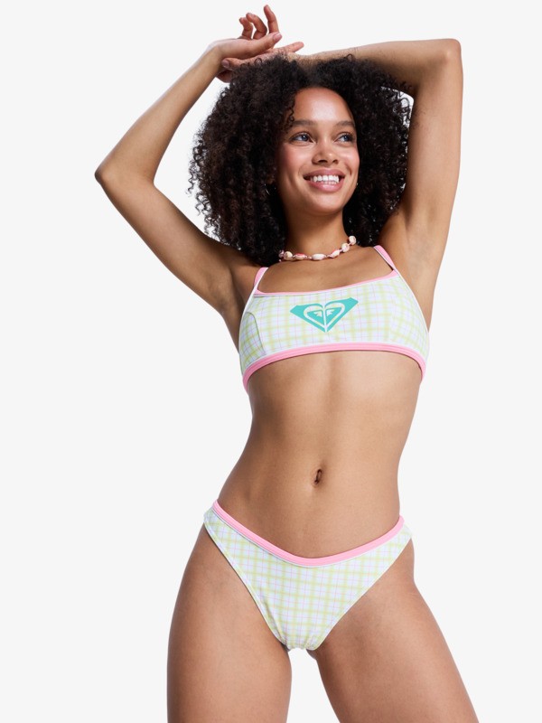 The Swell High Leg Tanga Bas de bikini échancré Blanc Femme