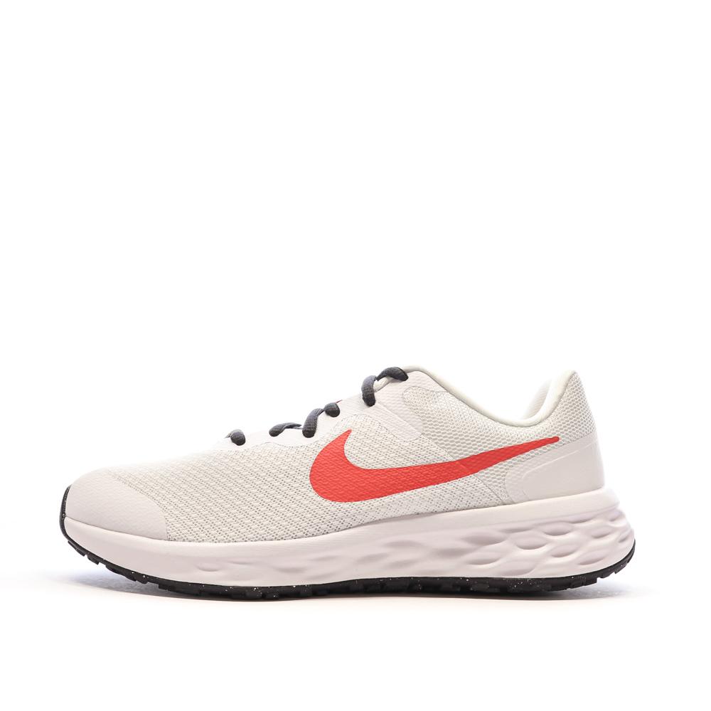 Nike Chaussures de Running Blanches/Oranges Femme Nike Revolution 6