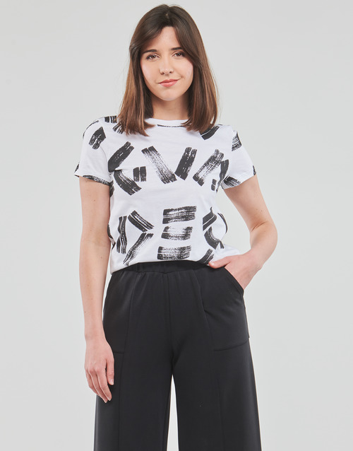 Desigual - TS_GLASGOW - Blanc / Noir