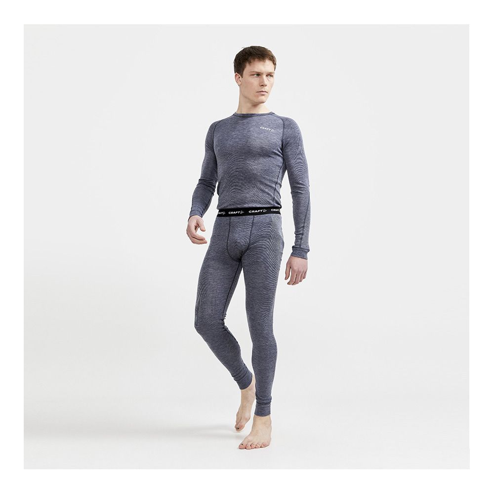 Craft CORE WOOL MERINO - Sous-couche Homme blaze/melange