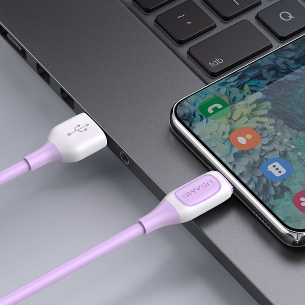 (1m) 3A USB A auf USB C Ladekabel Fast Charge Datenkabel - Schwarz