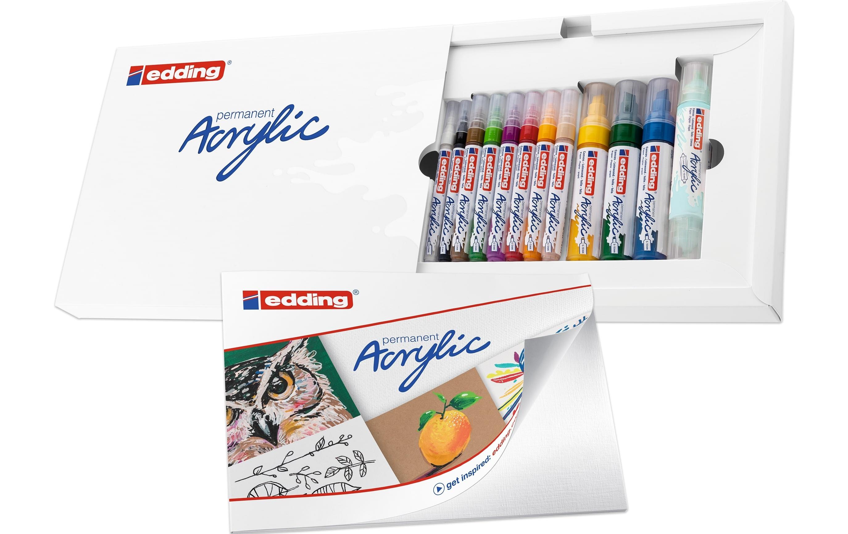 Acrylmarker Starter Set 12-teiligAcrylstifte im 12-teiligen Set