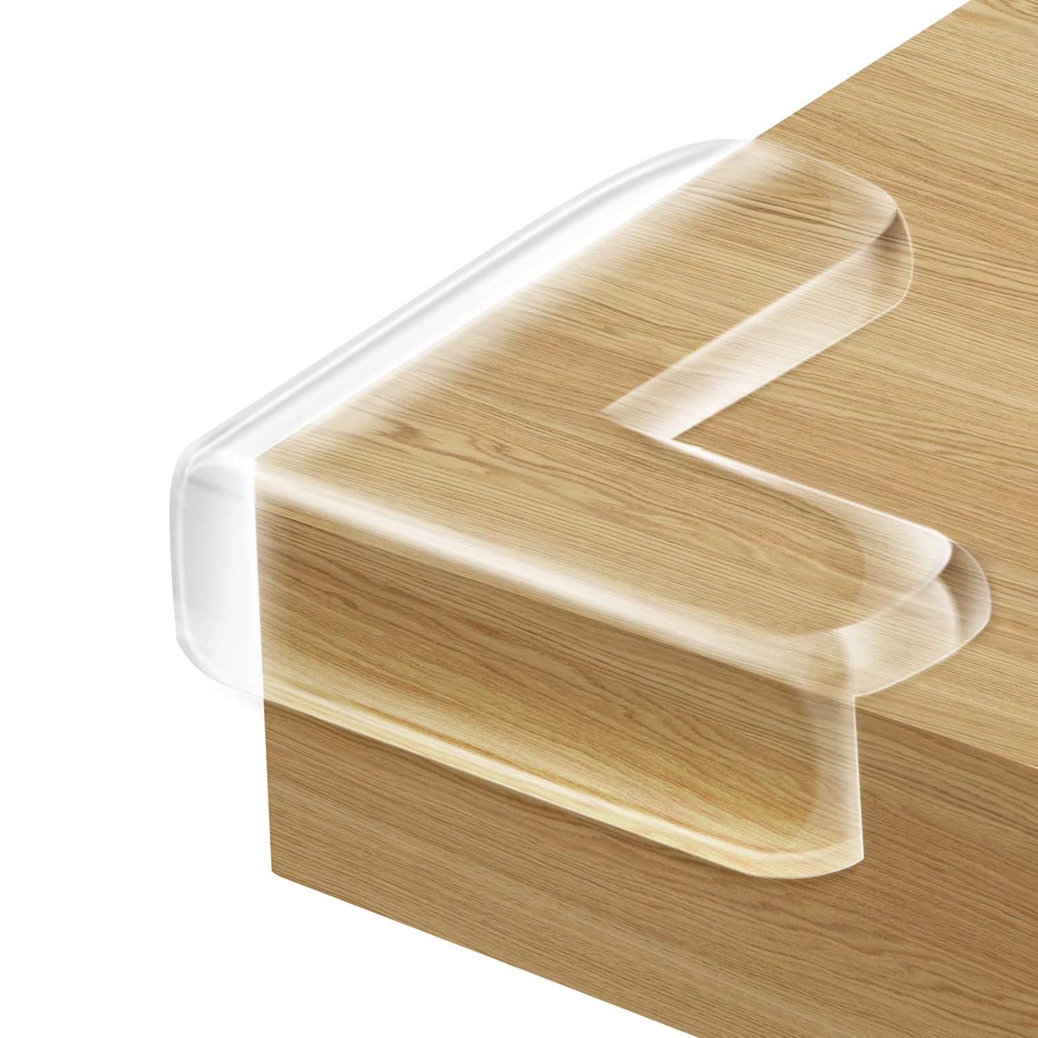 (10er Set) 40x40mm Kindersicherung Eckschutz Stossschutz für Tische / Schränke / Ecken - Transparent