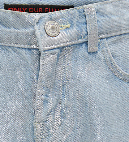 Kids Only Jeans - Glitzer - KogKanal - Light Blue Denim/Coated