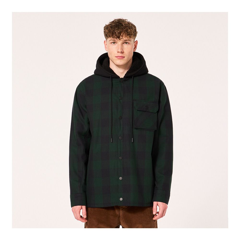 Oakley BEAR COZY - Veste Homme black/green check