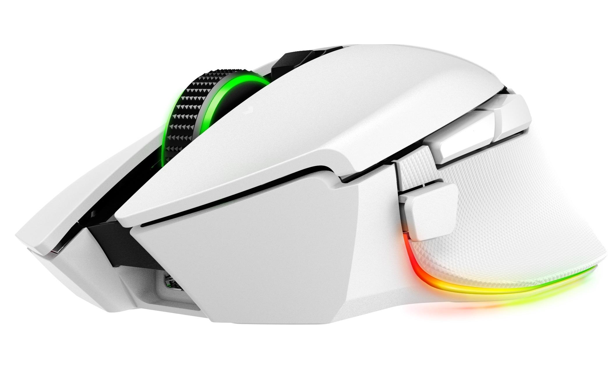 Gaming-Maus Basilisk V3 Pro Weiss<br>Ergonomische Gaming-Maus mit programmierbaren Tasten und RGB-Beleuchtung
