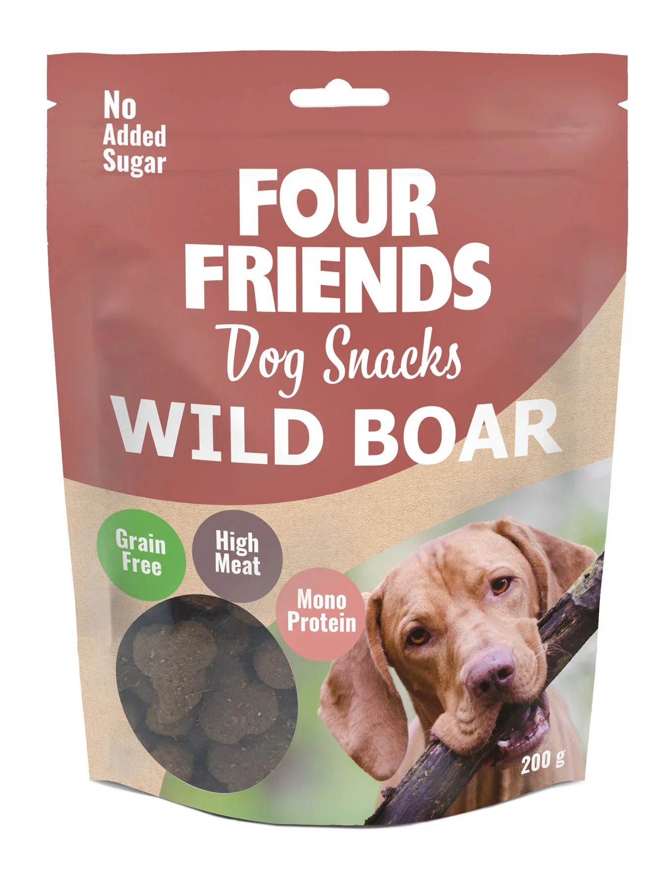 FourFriends Hundegodteri villsvin FourFriends 200 g