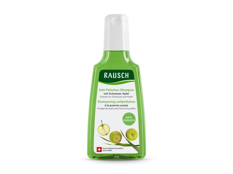RAUSCH Shampoo Anti-Pollution 200 ml Natürliches Shampoo bietet Reinigung und Schutz für umweltbelastendes Haar