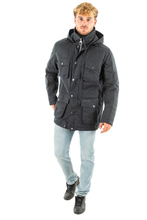 blousons et vestes barbour winter corbridge wax ny51 navy