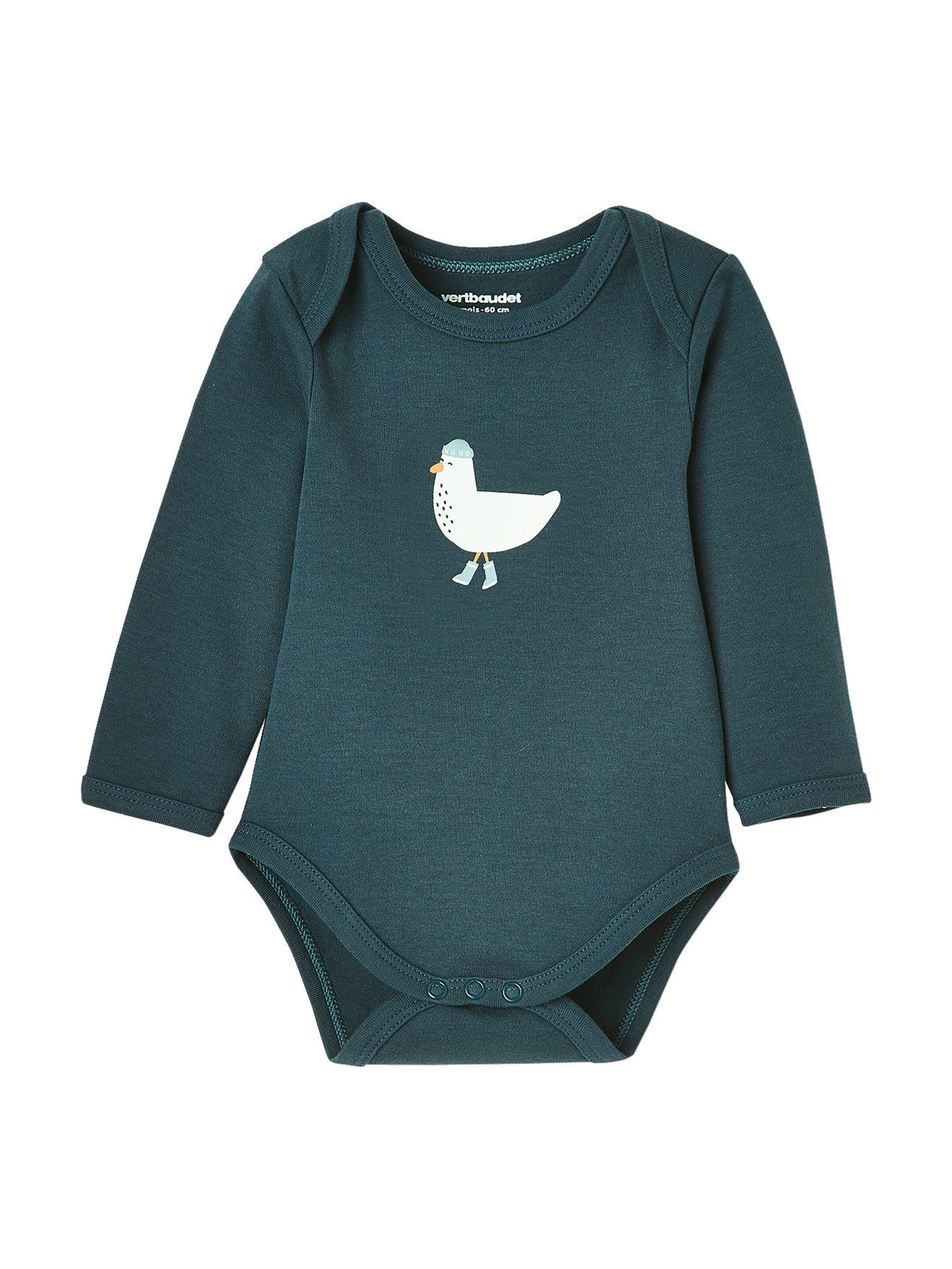 Vertbaudet 5er-Pack Baby Langarm-Bodys, Schlupfform pack senfgelb