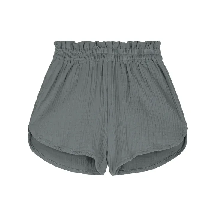 Studio Bohème Short Georgette Gaze de Coton | Bleu gris