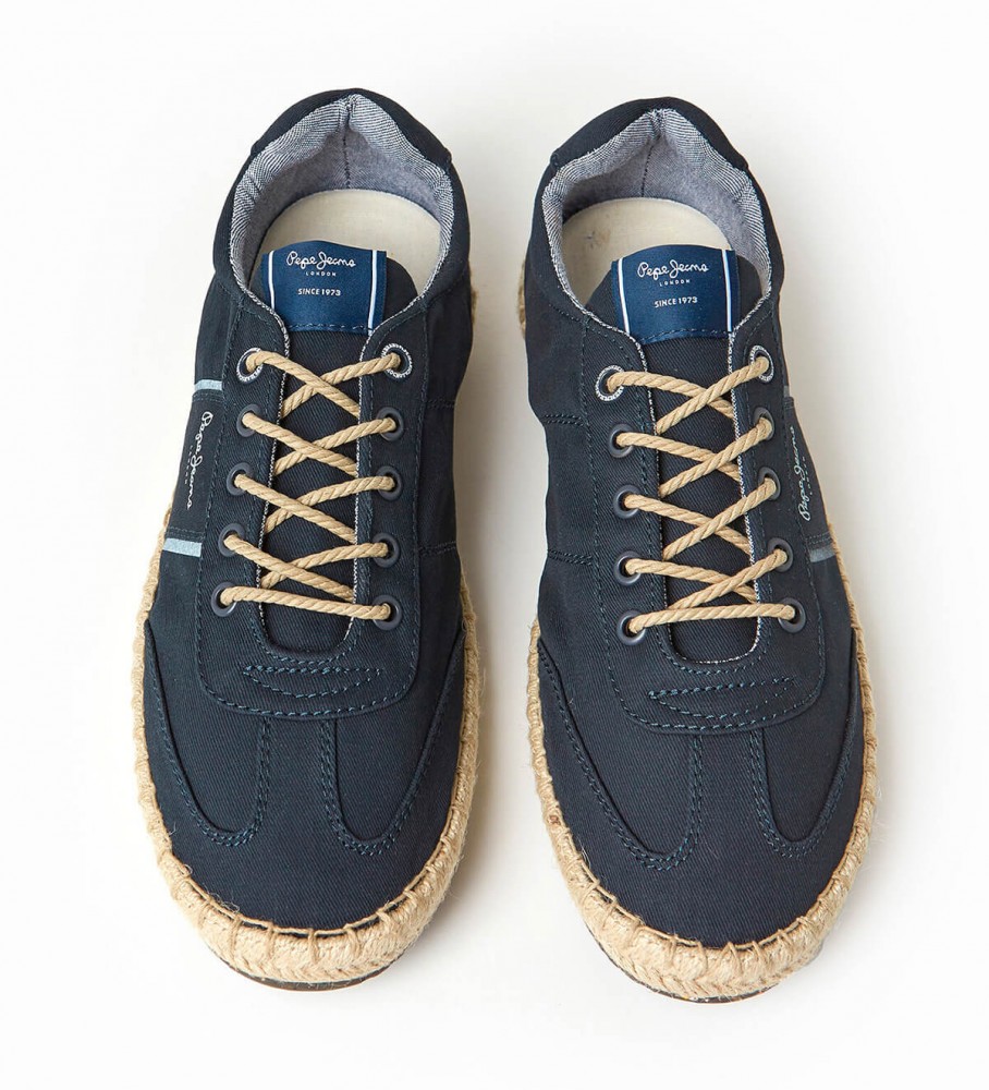 Tênis Pepe Jeans com palmilha de juta, azul marinho