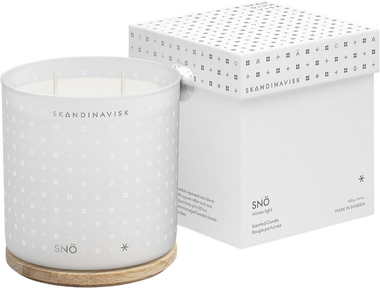 Skandinavisk SNÖ Scented Candle w Lid 400g