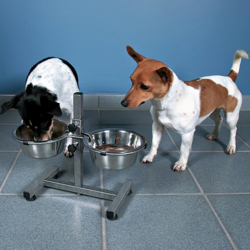 Support réglable de bol pour chiens 3,6 l 20 cm