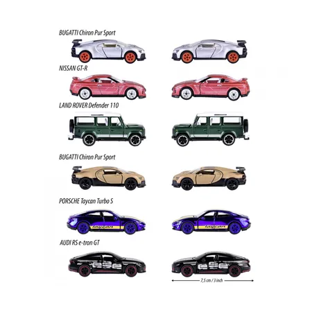 Majorette Deluxe Assortment, 1 Stück, 6-fach sortiert