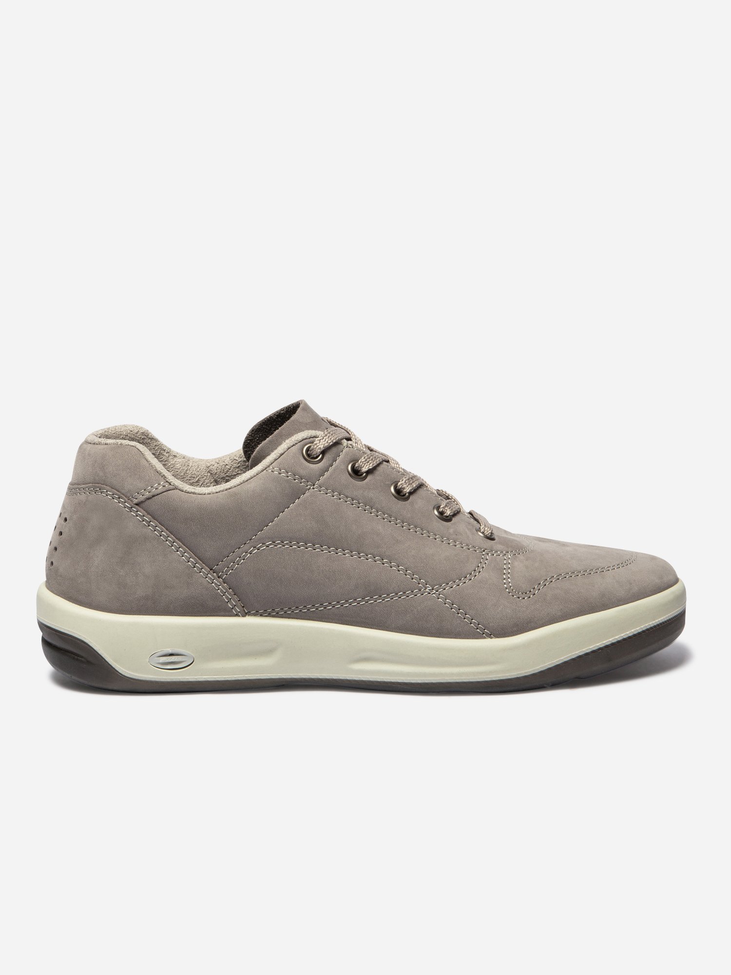 Baskets En Cuir Taupe