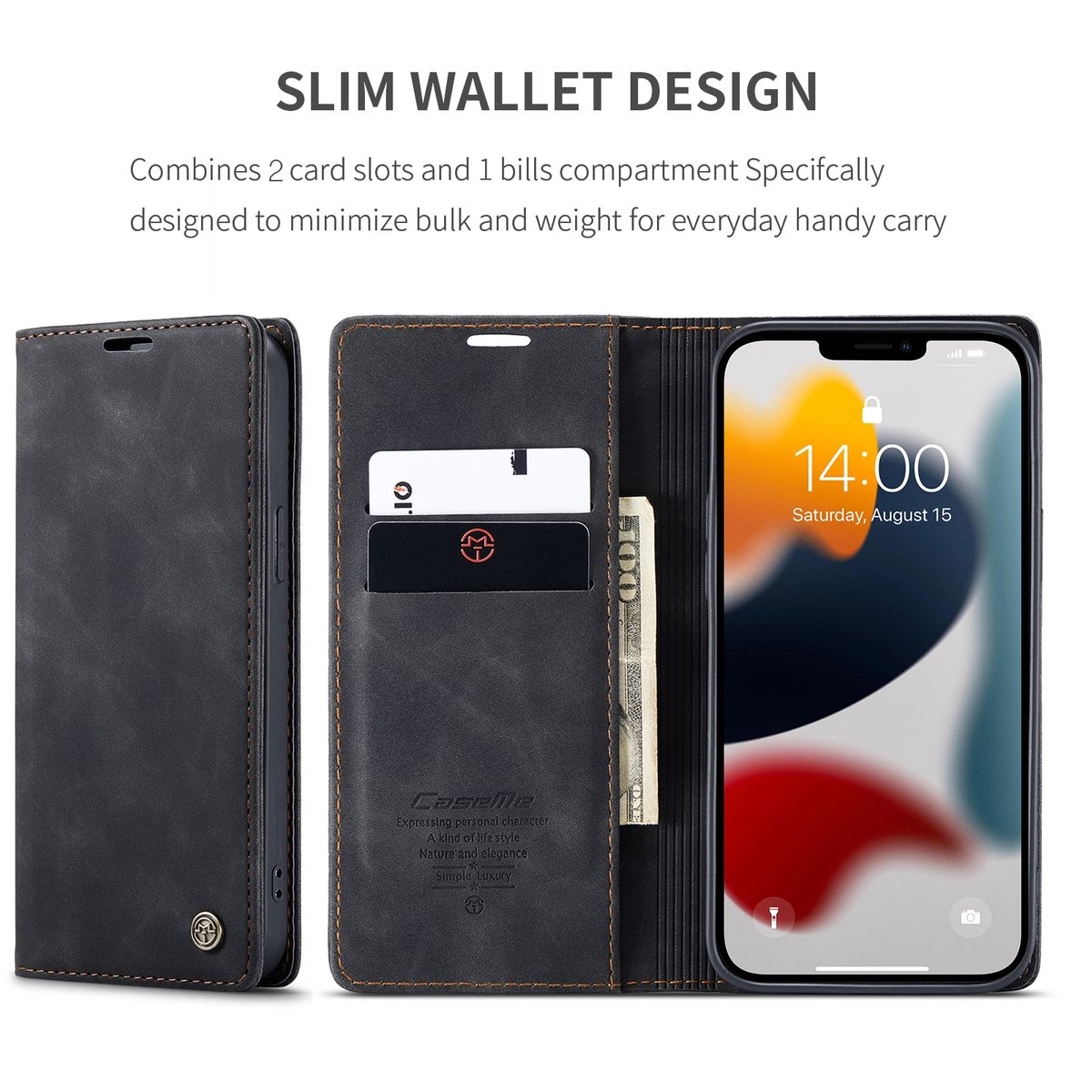 Hülle Handy Schutz für Apple iPhone 13 Pro Max Case Cover Tasche Etuis Schwarz