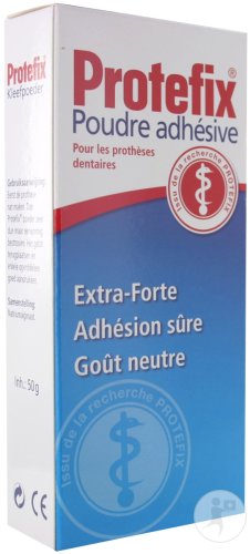 Protefix Poudre Adhésive Extra-Forte 50g