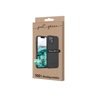 Just Green - coque de protection pour Iphone 13 - noir