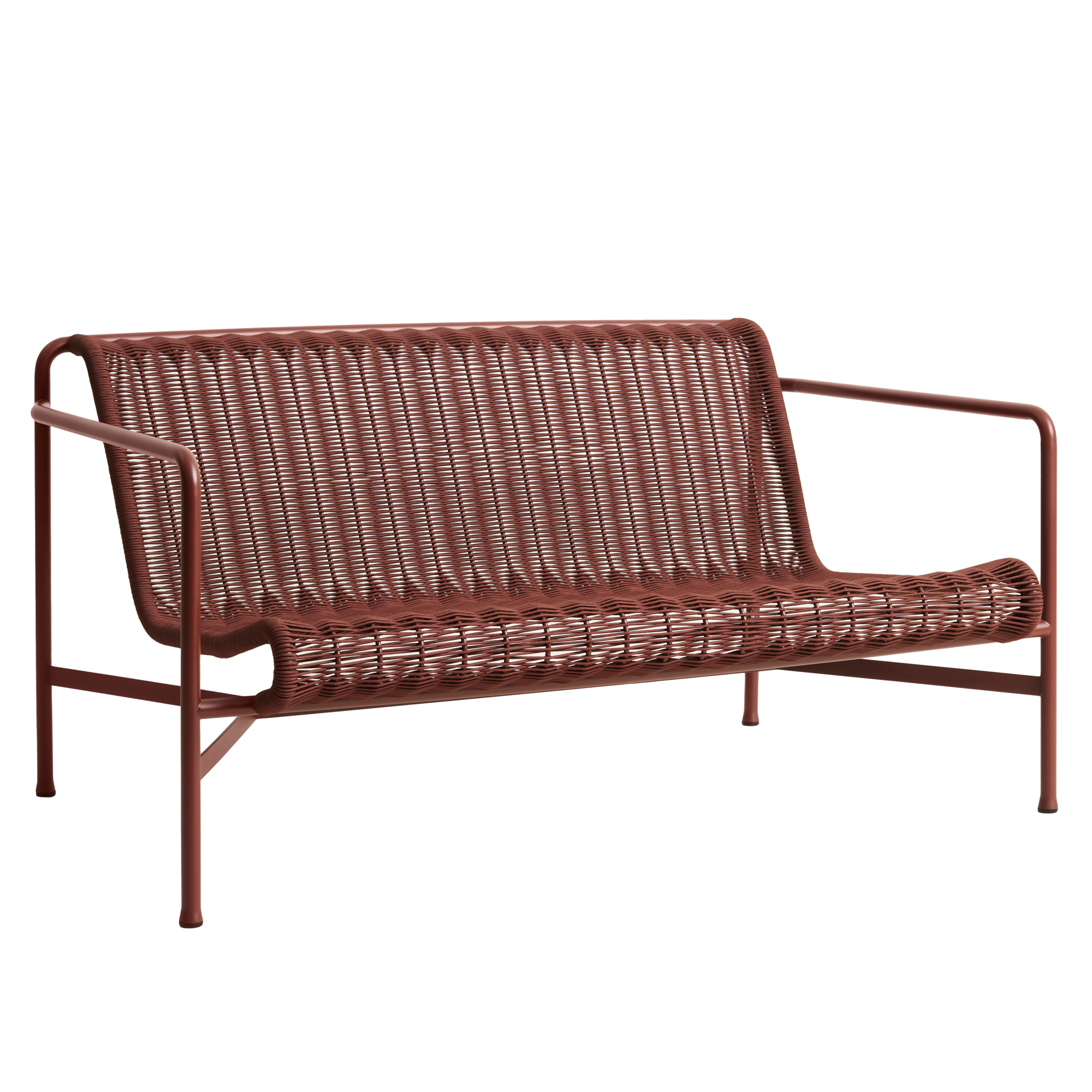 Tuinbank Palissade Cord Lounge rood