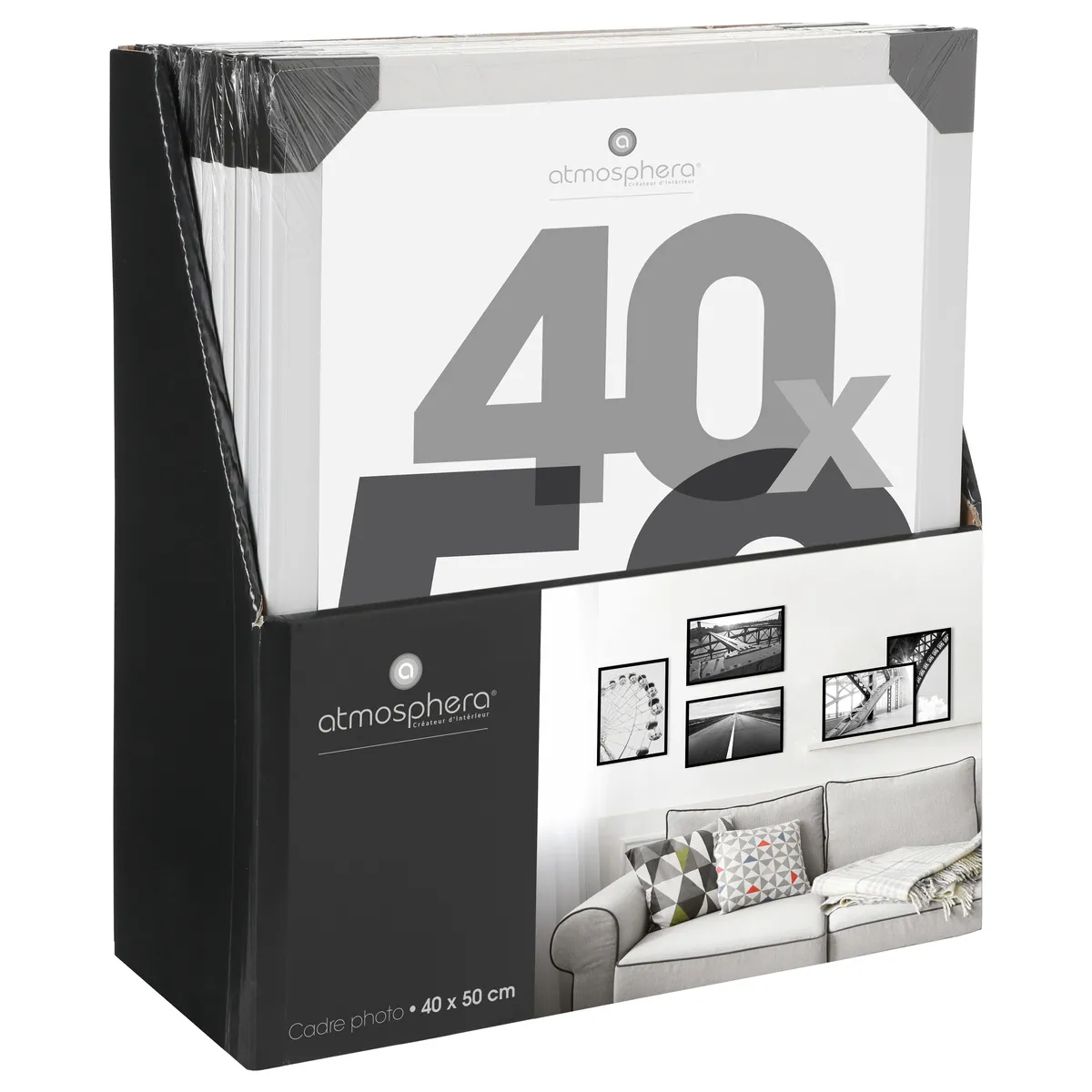Atmosphera, Createur D'Interieur Atmosphera Cadre Photo 40x50 Blanc