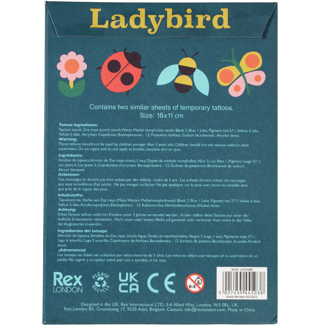Rex london tattoos ladybird