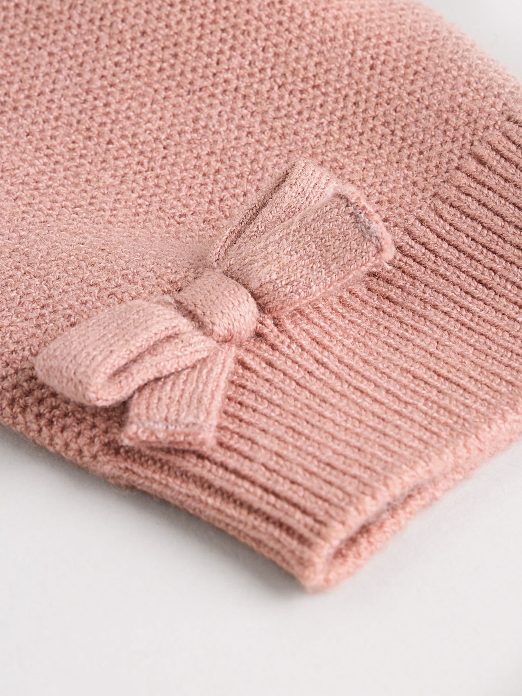 Roze - 2 -delige babyset met gebreide wikkelstrui en legging (0mnd-2jr)