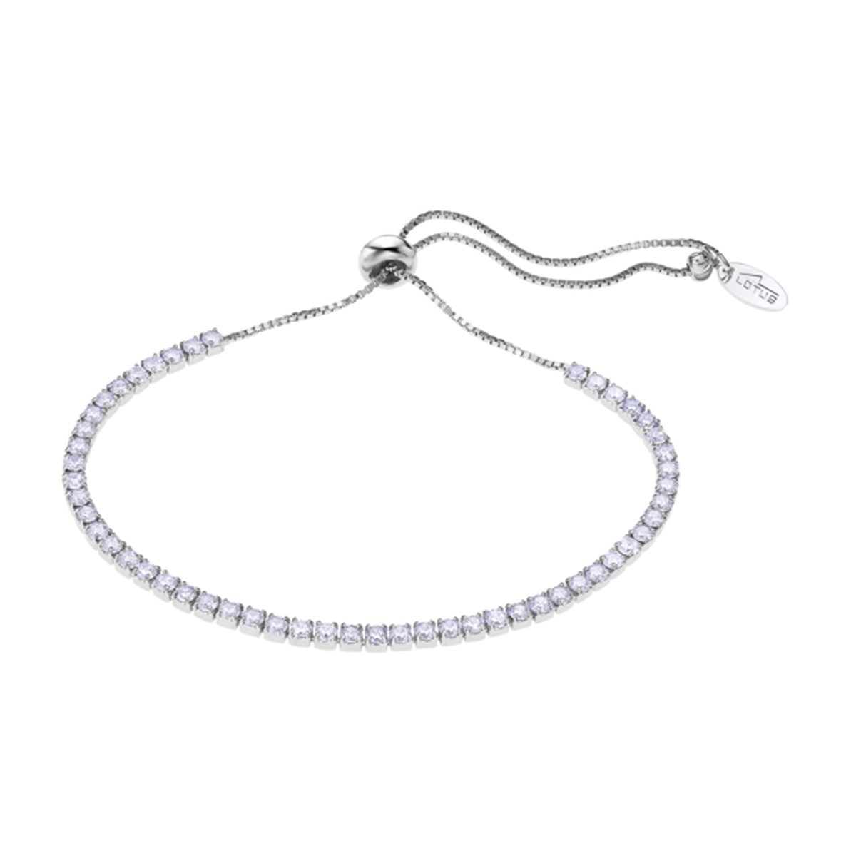 Bracelet Lotus Silver pierres blanches
