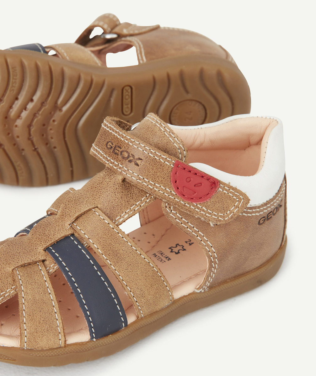 GEOXSANDALES CAMEL EN CUIR BÉBÉ GARÇON
